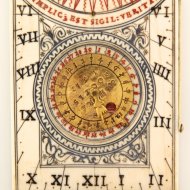 Antique ivory Nurnberg diptych sundial by Hans Troschel, 1617
