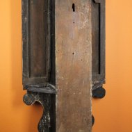 Very early English tavern clock with rectangular shield dial, ca, 1725-1735