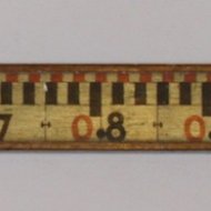 Antique topographic surveyors measuring stick or Chalonstick