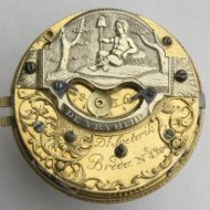 Dutch pocket watch movement, 'Danil Soeterik, Breda, no 480'.