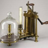 Antique french vacuum pump by Babinet