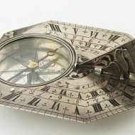 Antique french silver sundial by Delure a Paris