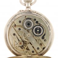 Silver pocket watch with Dutch Coat of Arms.