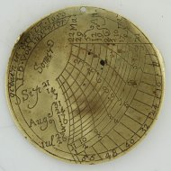 Rare dutch sundial from 1659 by I.D. Vos in Strien (Strijen)