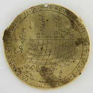 Rare dutch sundial from 1659 by I.D. Vos in Strien (Strijen)