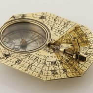 French 'Butterfield'-type sundial signed  'LaMaire Fils, A Paris'