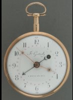 Verge fusee watch from 's Hertogenbosch or 'den Bosch' in the Netherlands. ca. 1790-1800. Diameter 55 mm