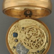 A fine, rare Repoussé verge dutch pocket watch in a triple case 