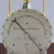 Electrical chronometer from Professor Jacques Arsène d'Arsonval d'Arsonval, made by Charles Verdin.