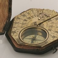 Large pocket sundial from Nicolas Bion in original box.