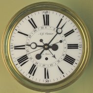 French month-going regulator with date from the Compté region. ca. 1810