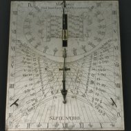 Analemmatic sundial: fecit Ioan Engelbrecht, Beraunensis, 1806