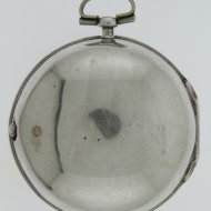 Antique silver pair cased Dutch verge pocket watch by D.F. Kehlhof, Amsterdam'.