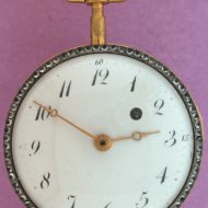 Gilded 'leton' enameled verge pocketwatch. ca 1800